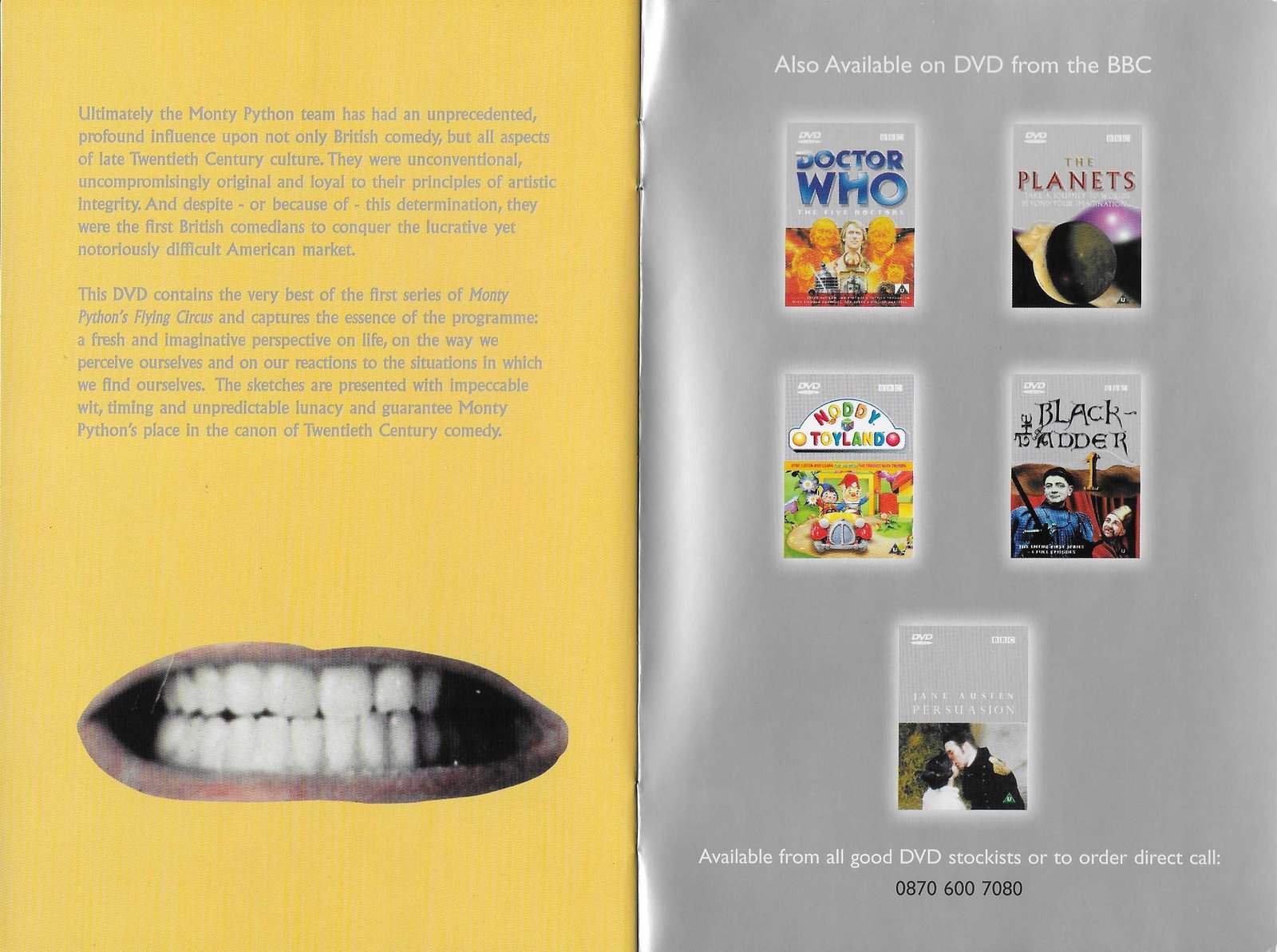 Inserts from BBCDVD 1005